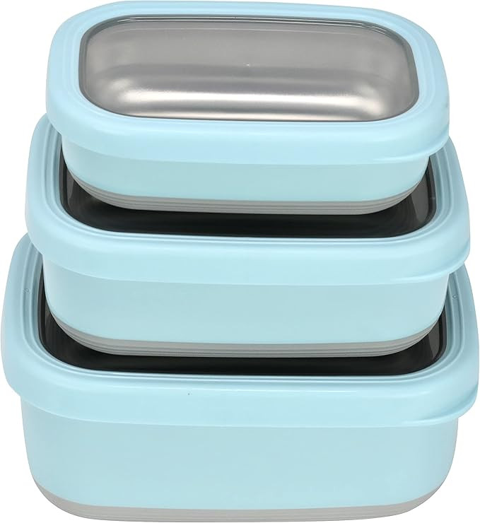 MIRA Home and Kitchen 18/8 Stainless Steel Food Storage Containers - BPA Free, Anti-Slip Grip, Re... | Amazon (US)