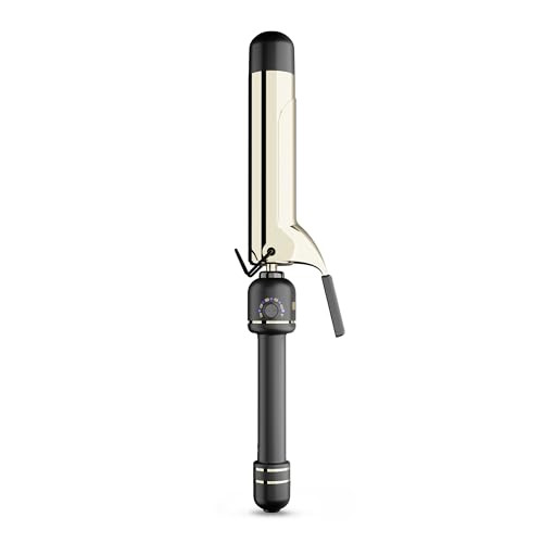HOT Tools 24K Gold Professional 1 1/2" Extended Barrel Curling Iron with Clamp for Bouncy Curls, ... | Amazon (US)