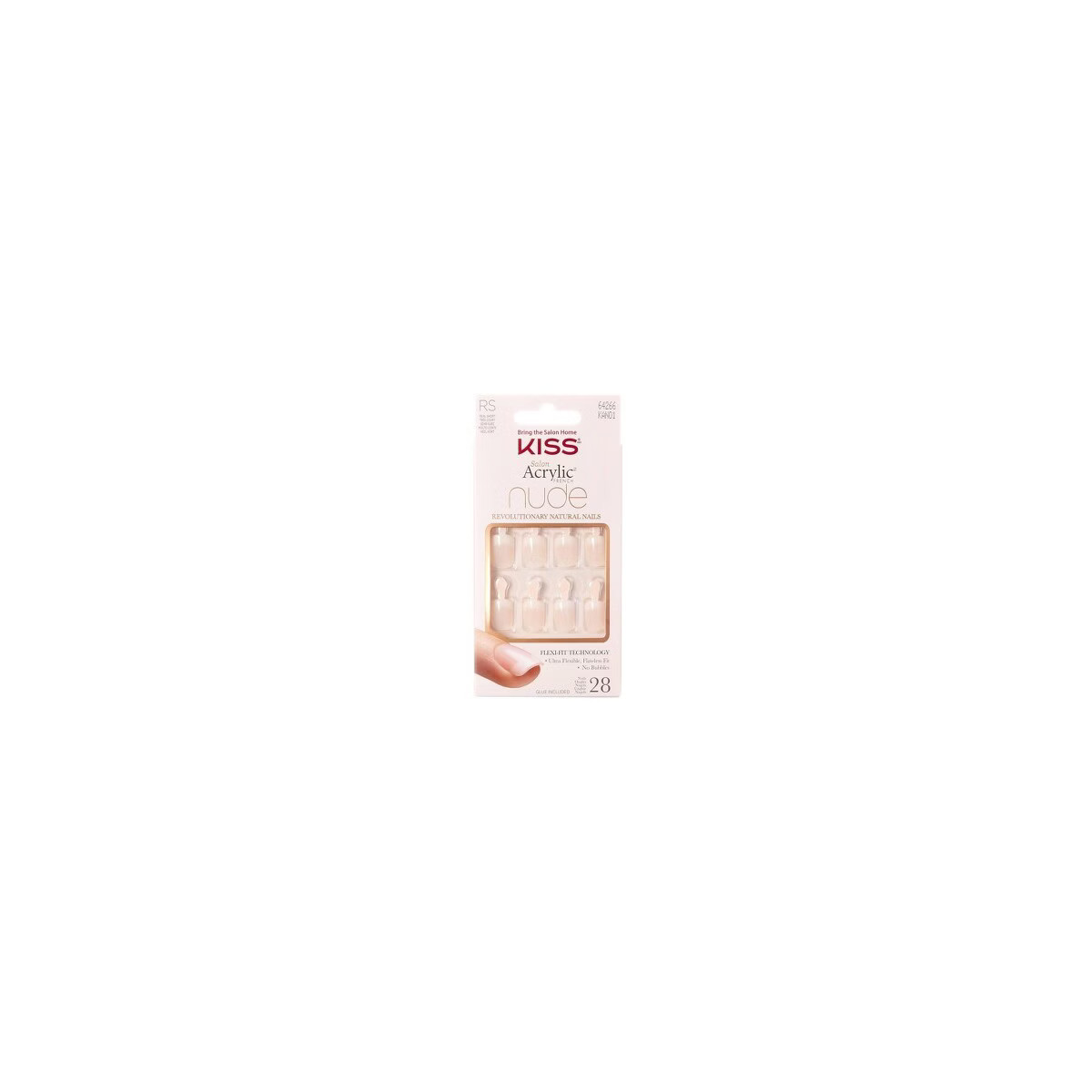 KISS Salon Acrylic Nude French False Nails - Breathtaking - 28ct | Target