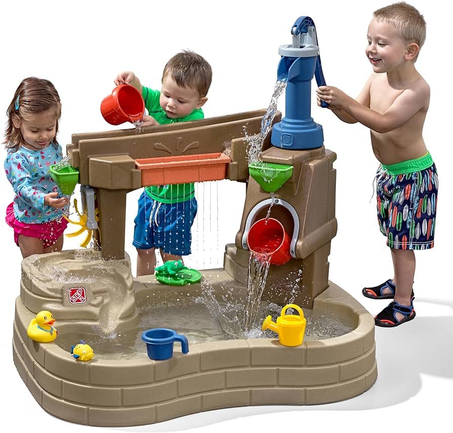 Step 2 Pump & Splash Discovery Pond Water Table, Outdoor Kids Water Sensory Table Pool, Ages 2+ Y... | Amazon (US)