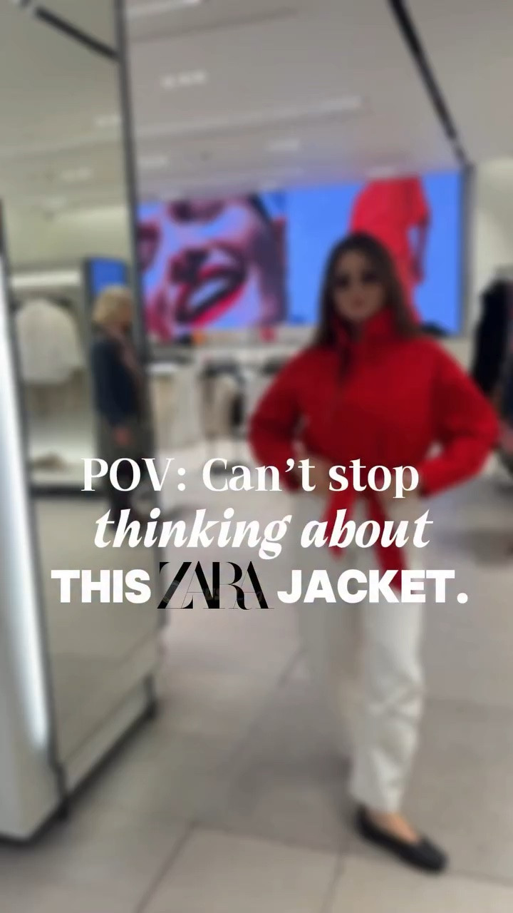 POV: you walk into Zara  @zara “just to look”… and leave emotionally attached to a red jacket ❤️‍🔥
The fit. The color. The attitude.
I genuinely can’t stop thinking about this piece.

Tell me — is this a NEED or am I being dramatic? 👀✨
Video by @leancaanna , thanks a lot my dear ❤️❤️
 #zarahaul #zaraoutfit #fashionreels #ootd redjacket streetstyle fashioninspo minimalstyle