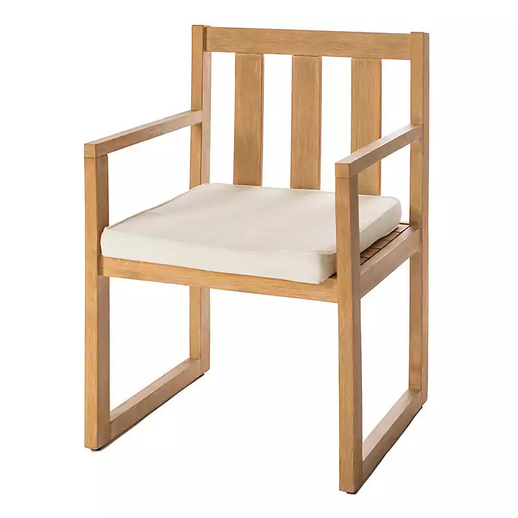Natural Acacia Outdoor Dining Chair | Kirkland's Home