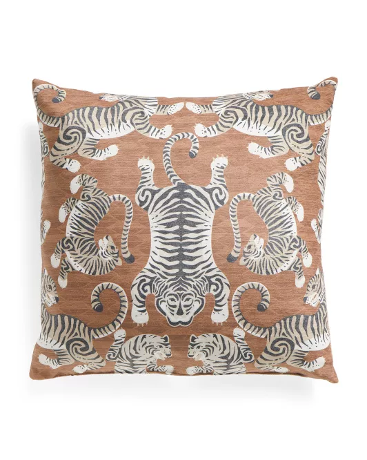 22x22 Tabby Tiger Printed Pillow curated on LTK