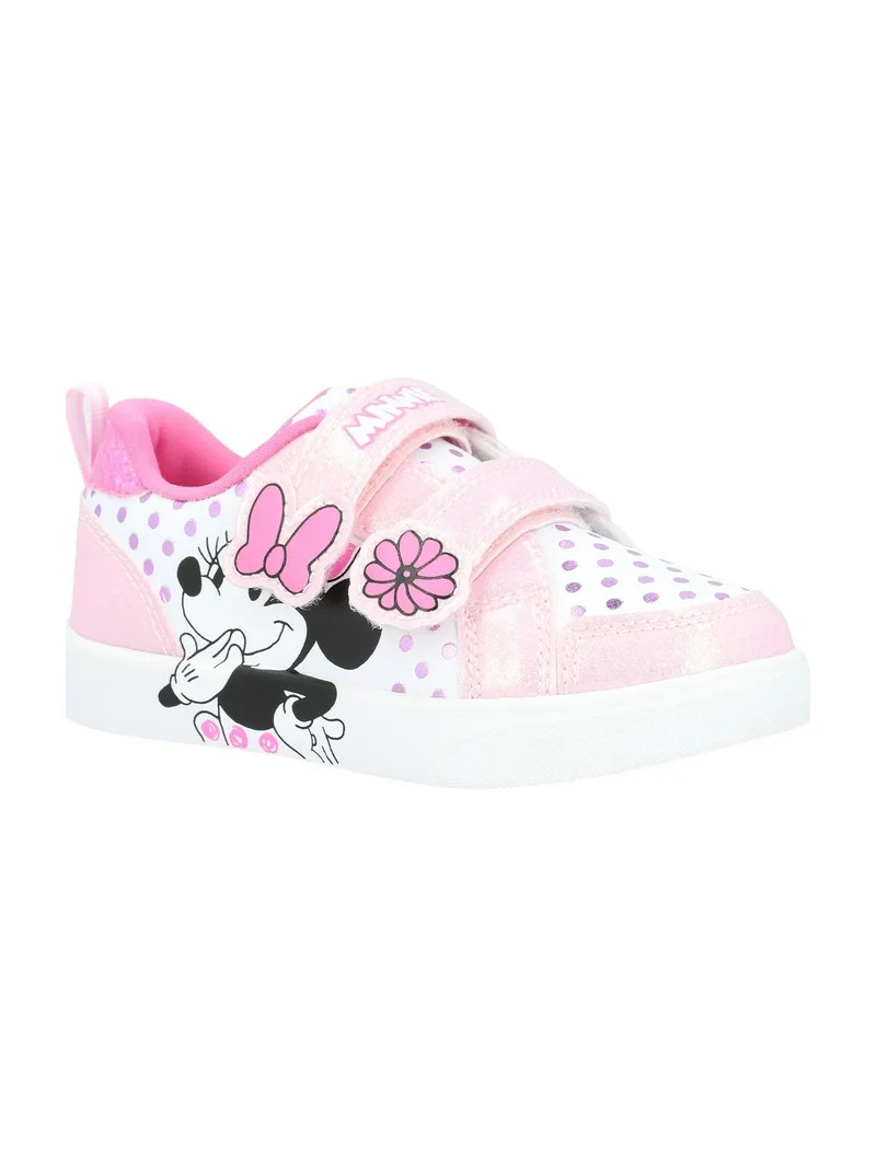 Minnie Mouse Toddler Girls’ Sparkle Court Sneakers | Walmart (US)