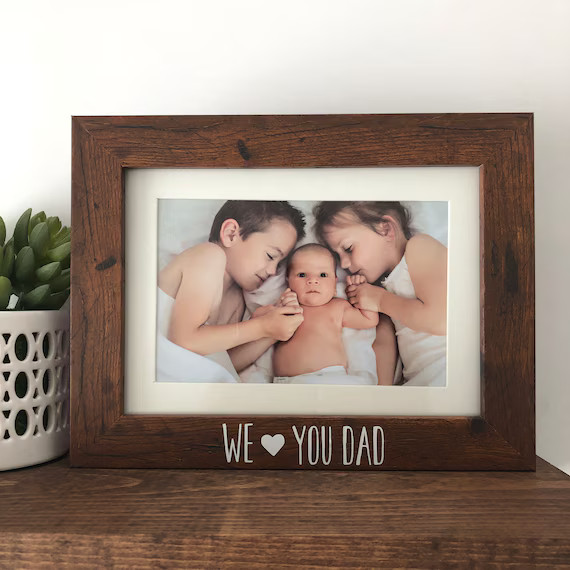 We Love You Dad Picture Frame Gift Dad Gift Picture Frame | Etsy | Etsy (US)