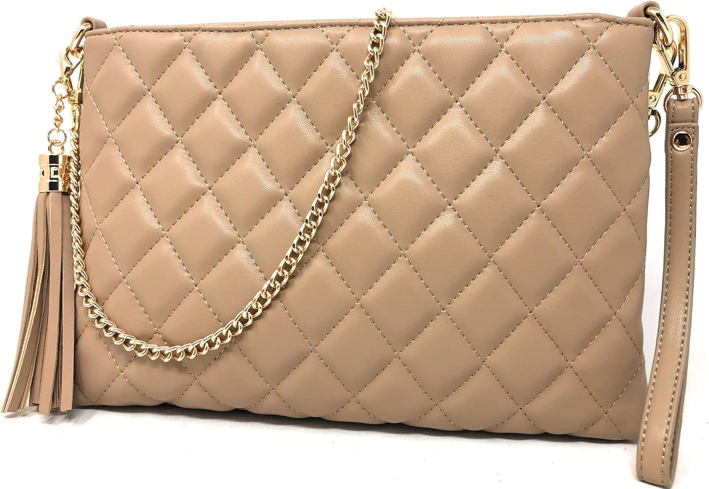 lola mae Simple Quilted Crossbody Bag, Lightweight Wristlet Shoulder Purse | Amazon (US)