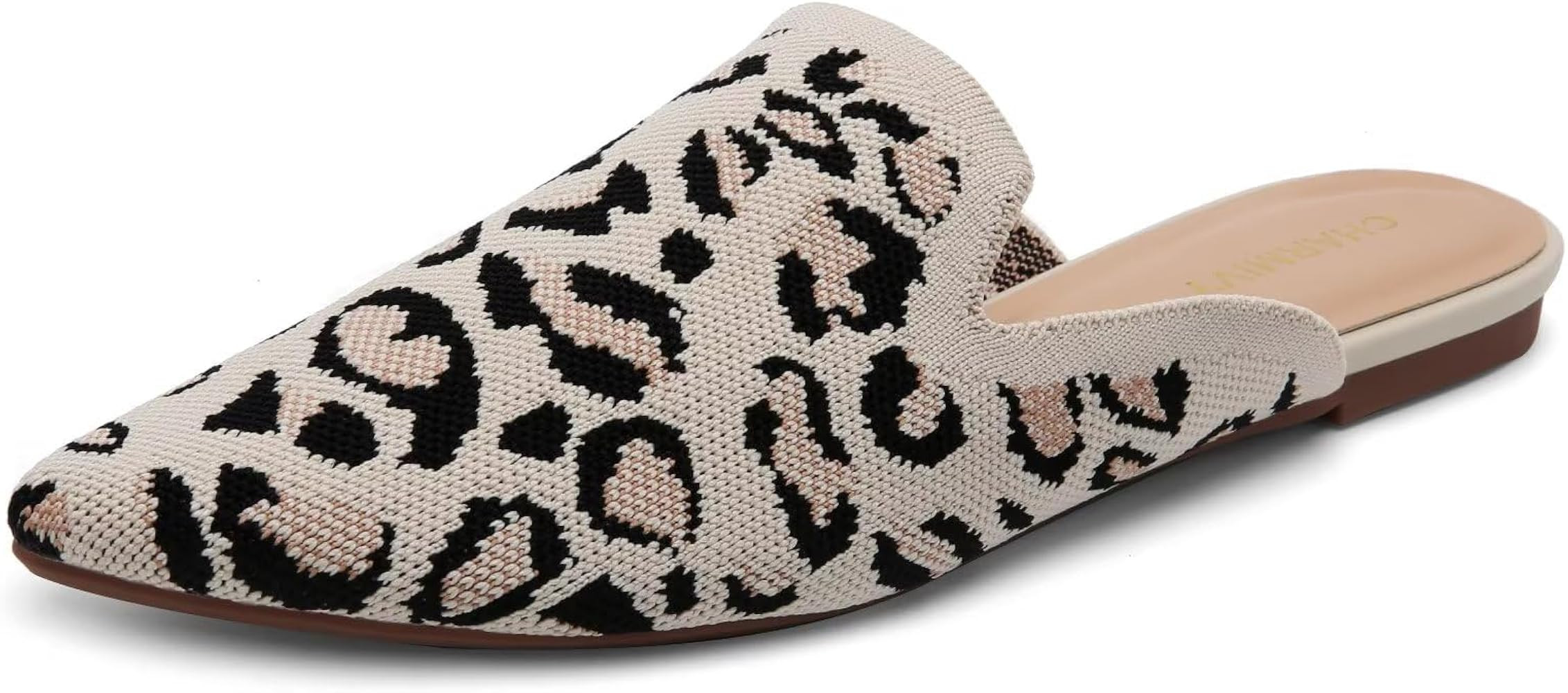 Charmivy Mules for Women Comfortable Slip-on Flats-Backless-Pointed Toe Slides Breathable Mesh Kn... | Amazon (US)