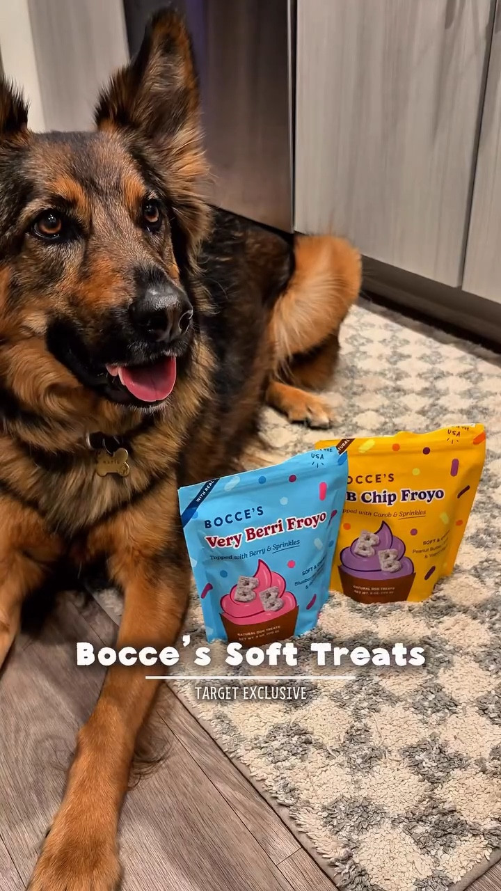 The happiest spring gal! She loves the Very Berri and PB Chip Froyo treats from @boccesbakery and I love the clean list of ingredients that are easy on her sensitive tummy. Available only at Target! 

#partnership #charlottehummingbirds @boccesbakery @target #germanshepherd #cleaningredients #dogtreats

#LTKfoodie #LTKSeasonal #LTKmomlife