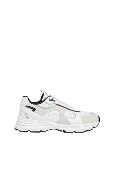 CHUNKY TRAINERS | White Sneakers | White Sneaker Outfit | White Shoes | Summer Outfits 2023 | PULL and BEAR UK