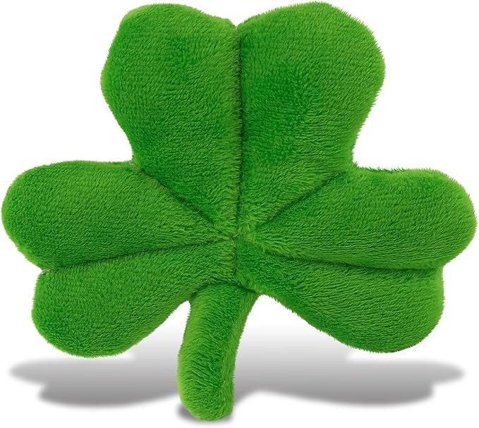 DolliBu Green Shamrock Plush - Cute Good Luck Charm Decorative Ornament for Teddy Bear Stuffed An... | Amazon (US)