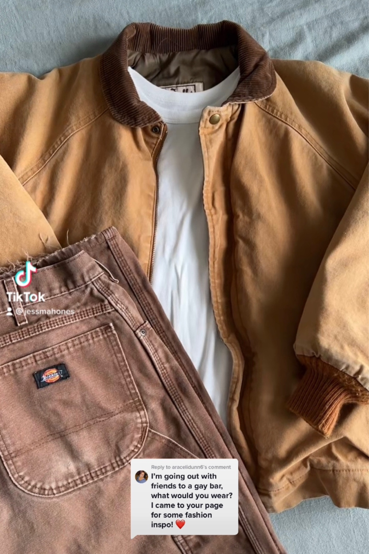 second fit from my most recent flatlay tiktok :) the jacket is vintage and i bought it off ebay so i added quite a few that are similar! 
MY SIZES:
jacket: medium
tank top: medium
pants: 32x32

#LTKSeasonal #LTKGiftGuide #LTKHoliday