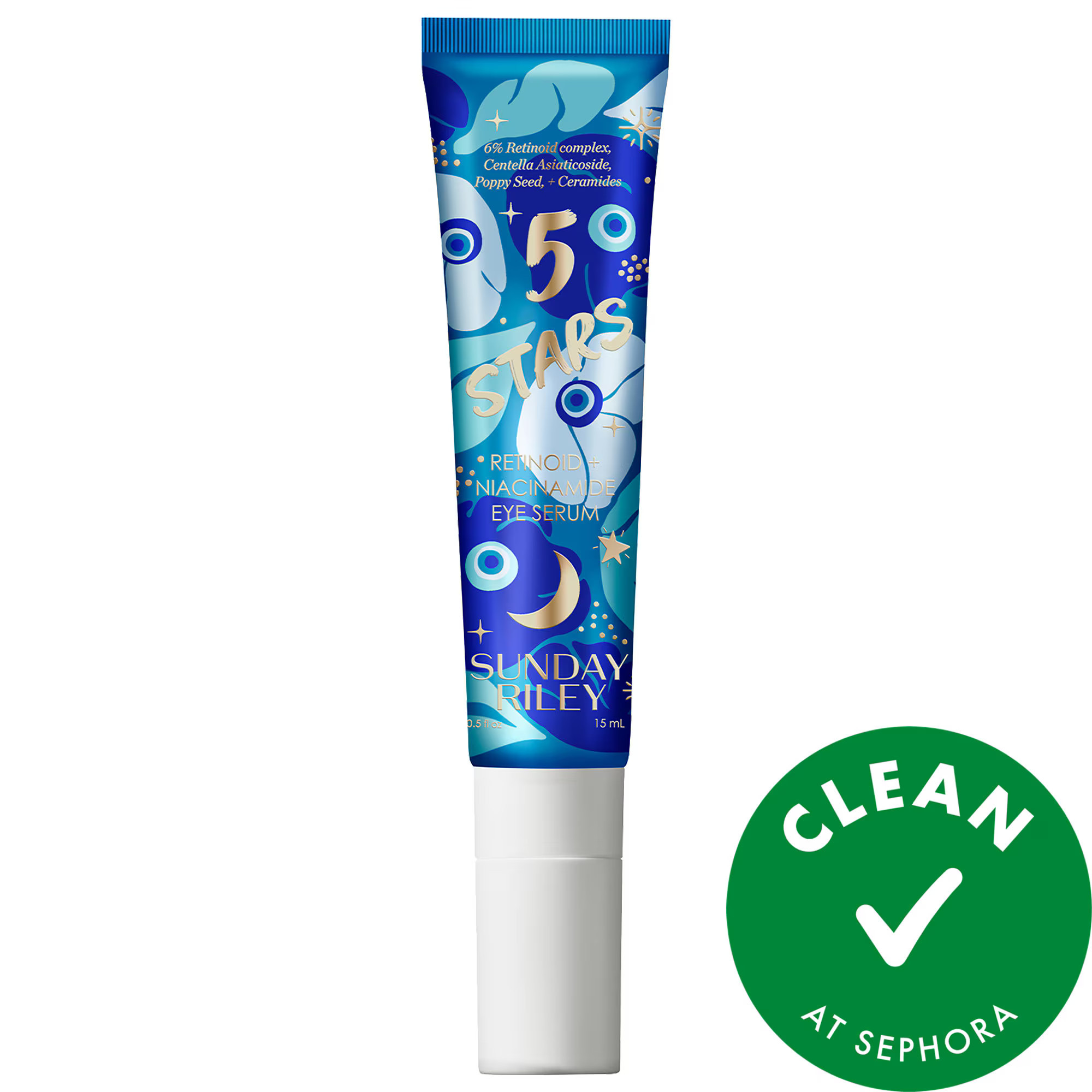 Sunday Riley 5 Stars Retinol + Niacinamide Eye Serum 0.5 oz/ 15 mL | Sephora (US)