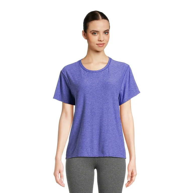 Athletic Works Women's ButterCore Tee with Short Sleeves, Sizes XS-XXXL - Walmart.com | Walmart (US)
