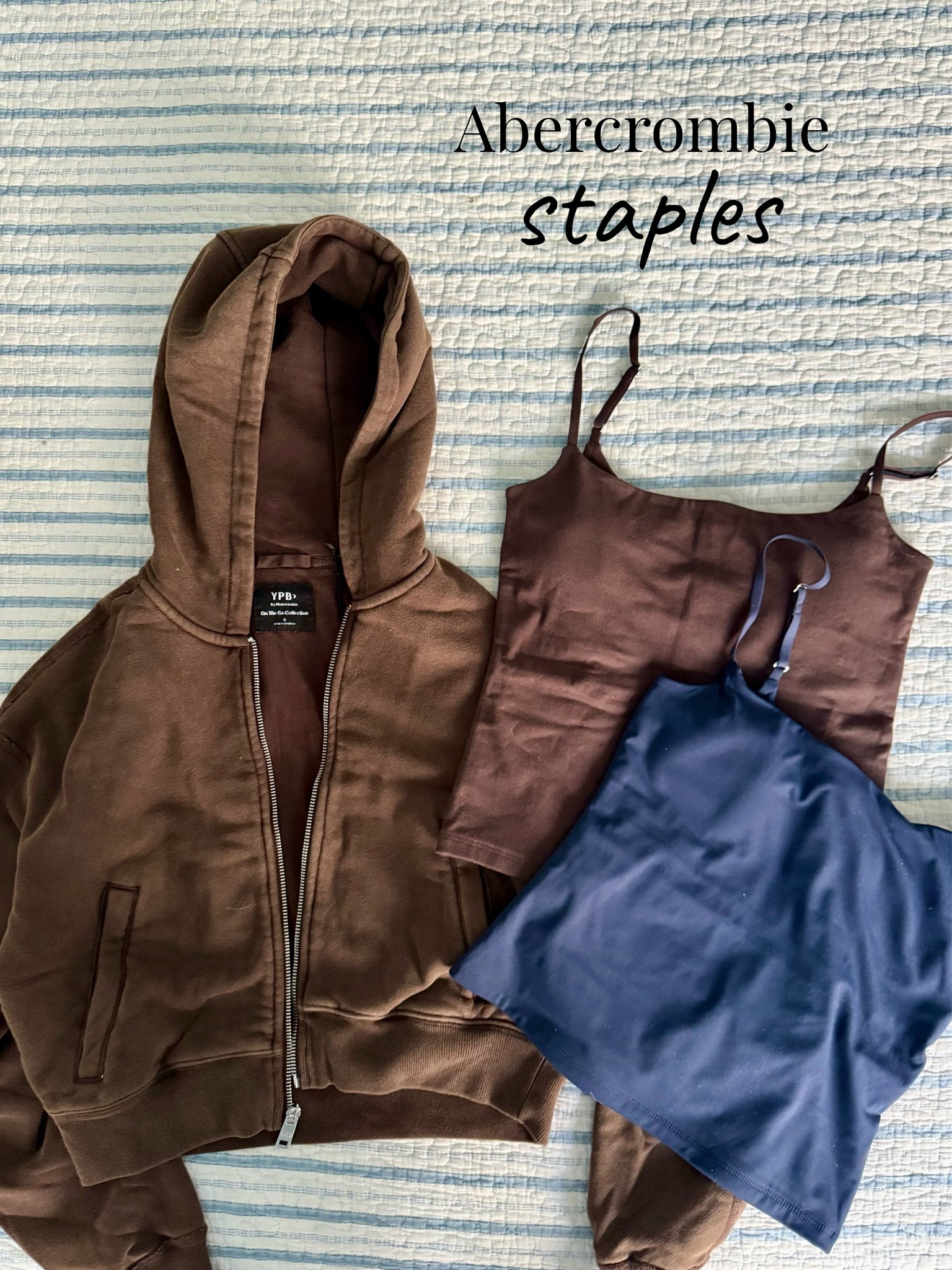 Abercrombie 20-40% off sale 

These bra free tanks are my go-to for the hot weather! The cropped zip hoodie is perfect for these chilly mornings.

#LTKActive #LTKSaleAlert #LTKootd