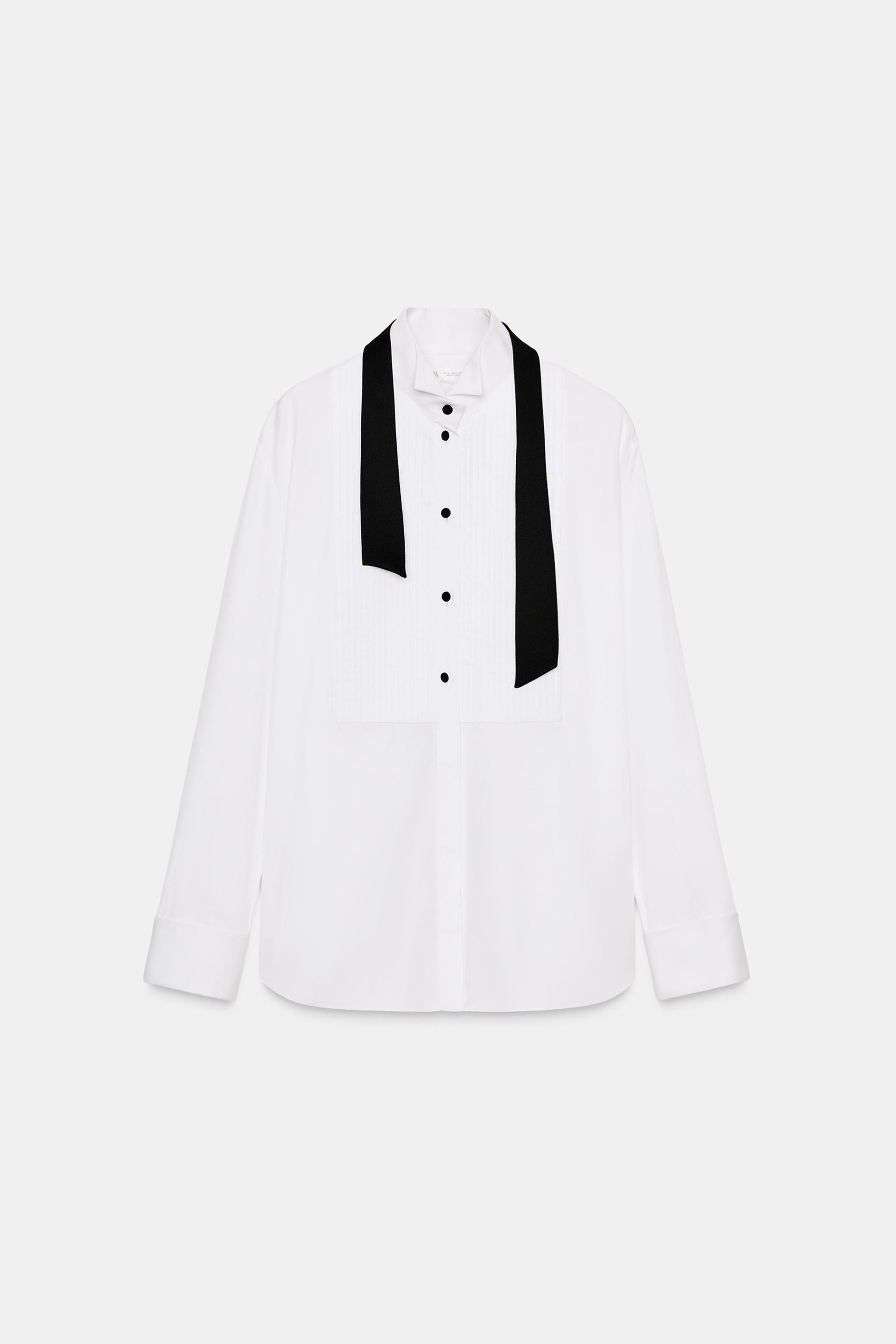 ZW COLLECTION LIMITED EDITION TUXEDO SHIRT | Zara UK