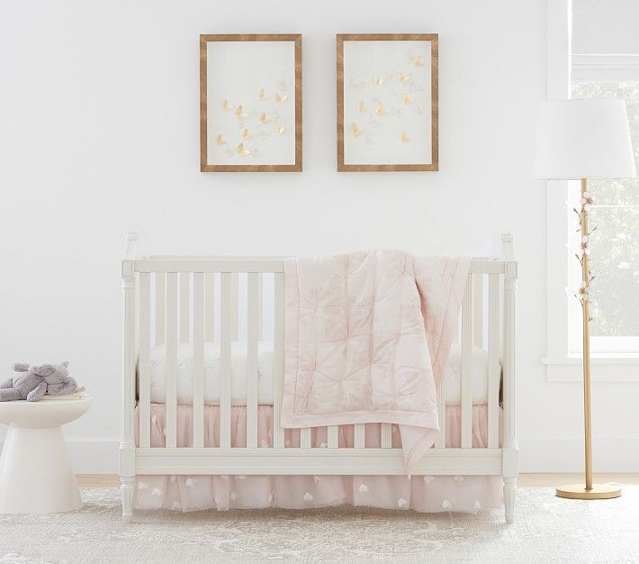 Baby Bedding Set: Quilt, Crib Fitted Sheet, Crib Skirt
.flagId-monopers {display:none;} .monogram... | Pottery Barn Kids