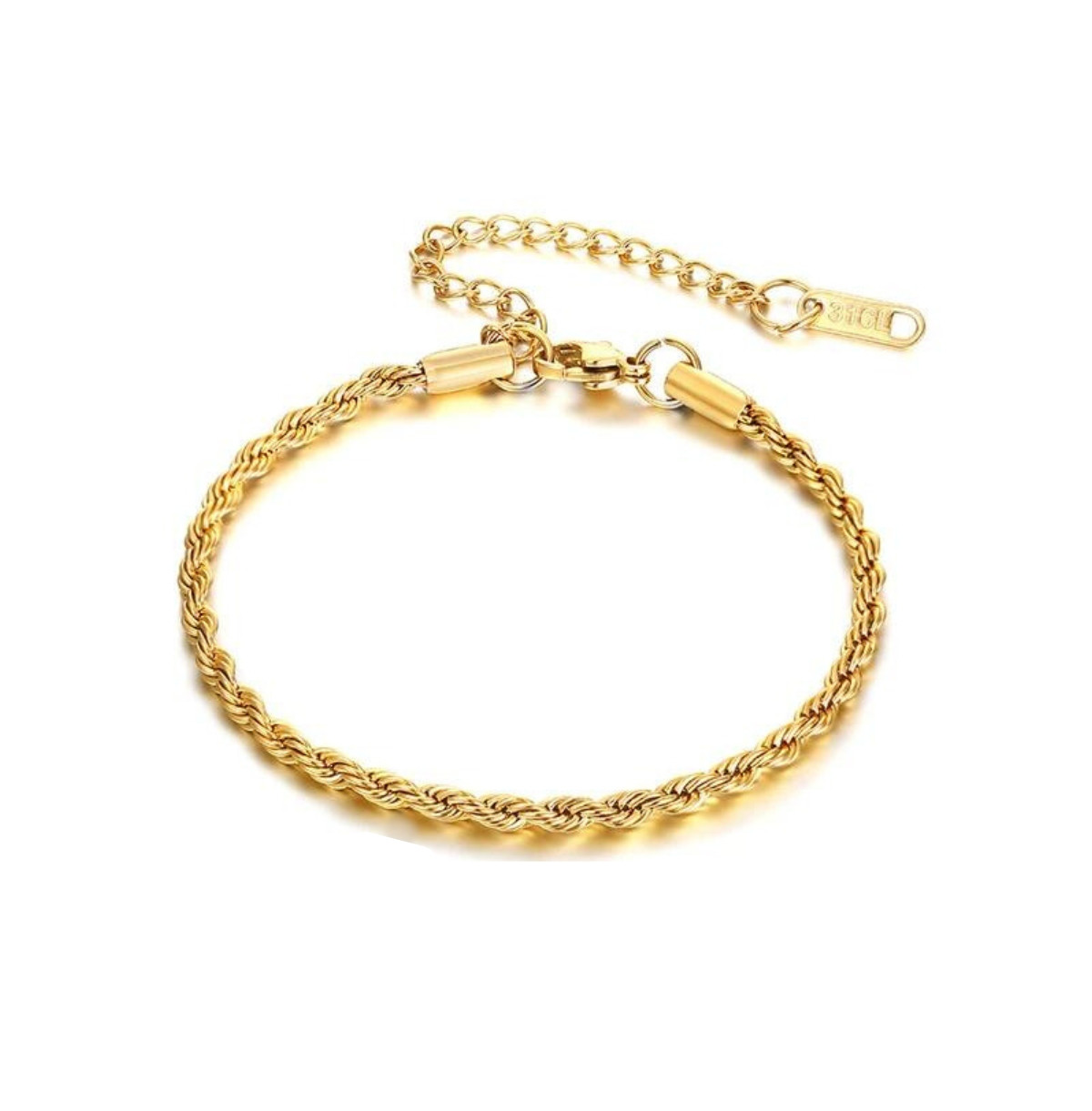 Hollywood Sensation Elegant Gold Rope Bracelet - Gold | Macy's