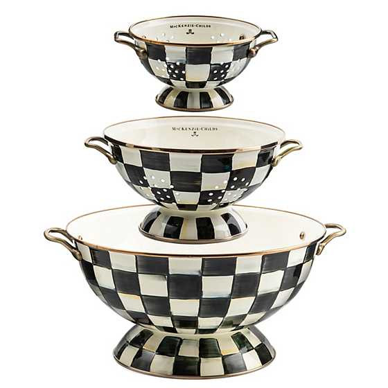 Courtly Check Everything Bowl & Colanders Set | MacKenzie-Childs