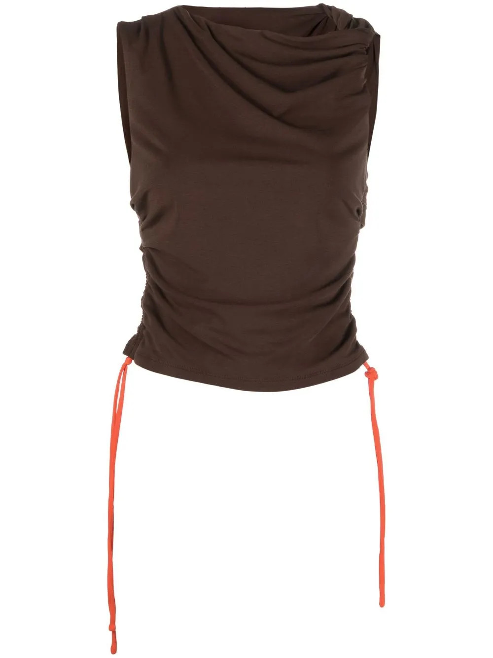 Paris Georgia Estelle Ruched Tank Top - Farfetch | Farfetch Global