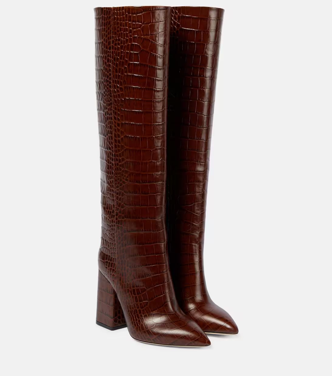 Anja croc-effect leather knee-high boots | Mytheresa (US/CA)