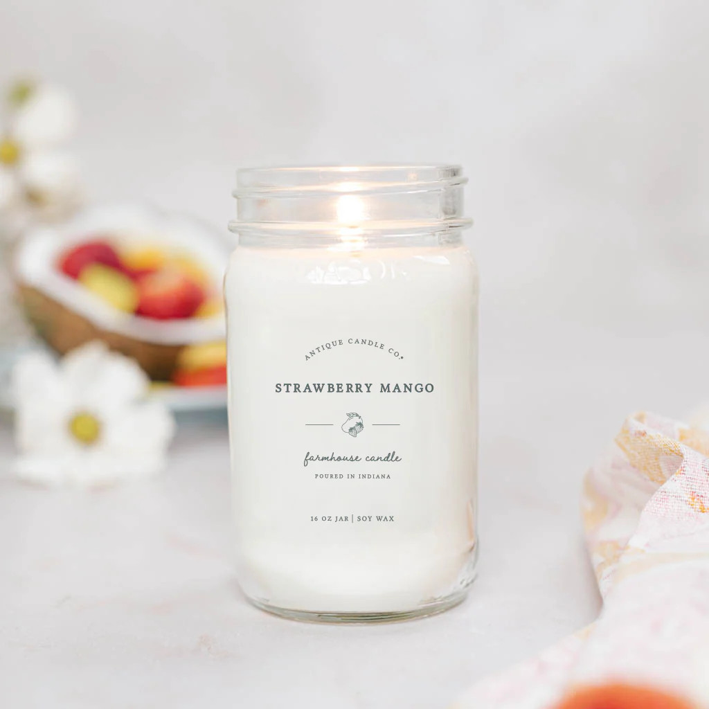 Strawberry Mango 16 oz candle - Antique Candle Co.®️ | Antique Candle Co.