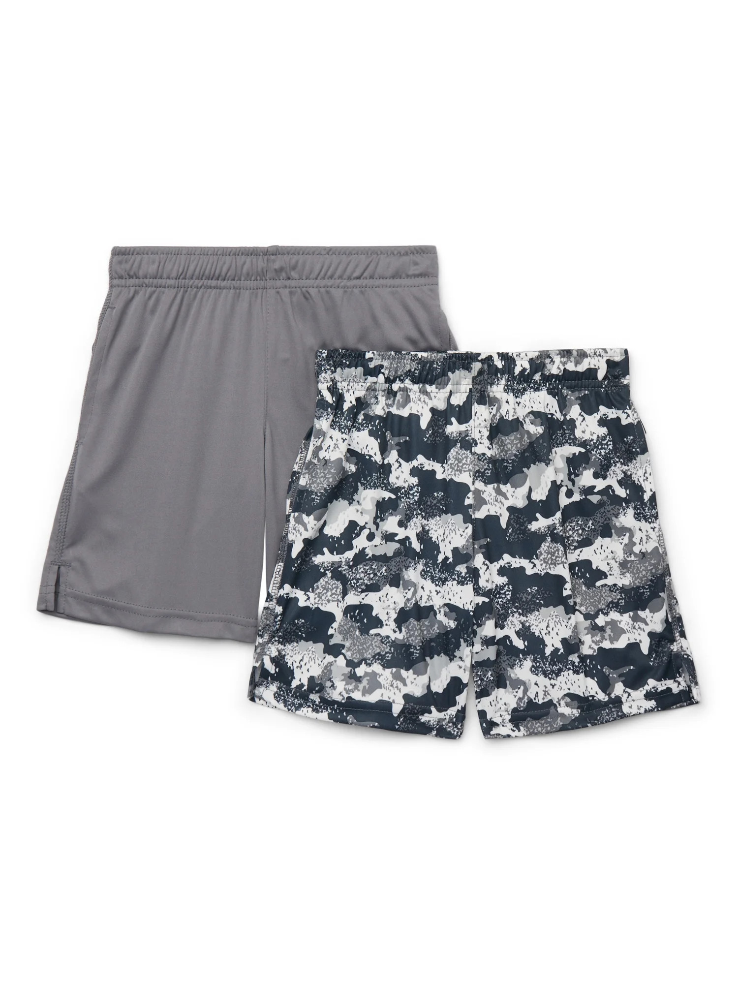 Athletic Works Boys Performance Shorts, 2-Pack, Sizes 4-18 & Husky | Walmart (US)