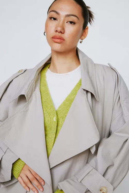 Oversized Longline Trench Coat | Nasty Gal (US)