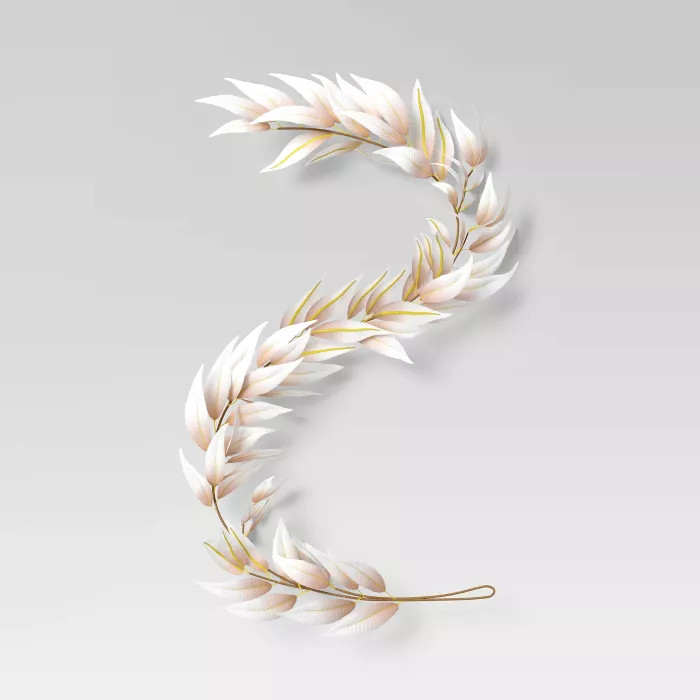 62" Leaf Garland White - Threshold™ | Target