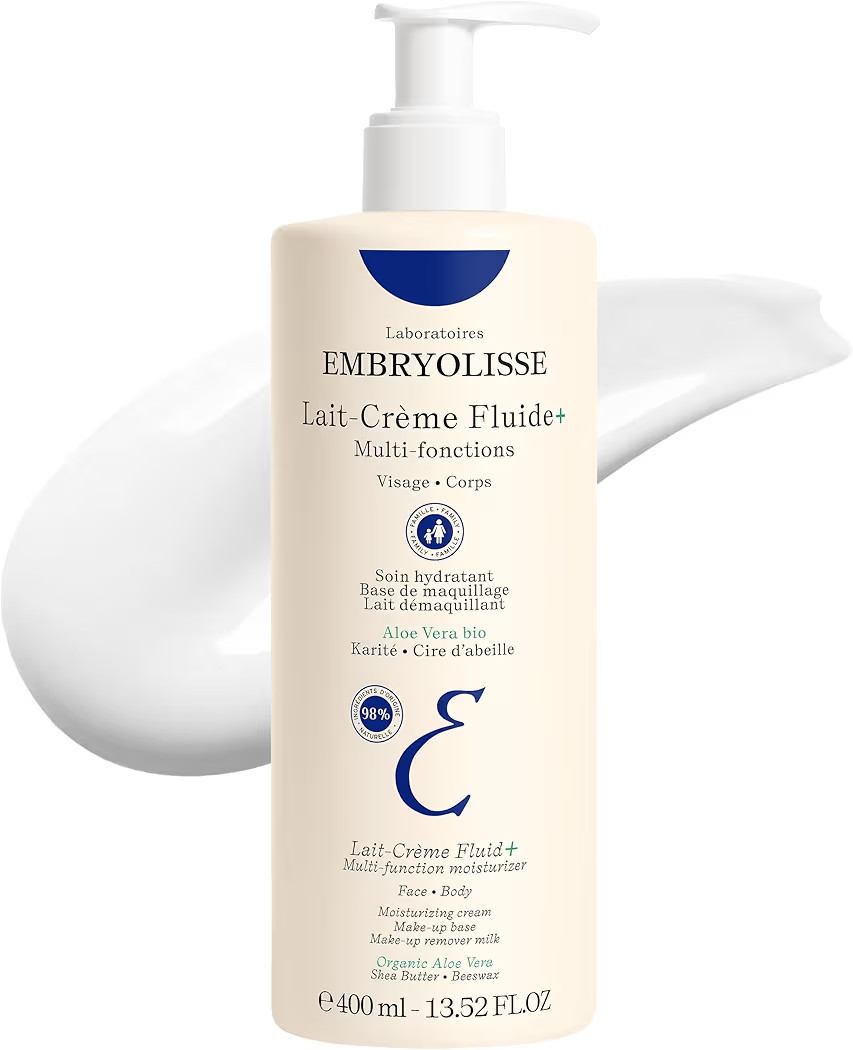 Embryolisse Lait-Crème Fluid+ Face & Body Cream, Multi-Use Lightweight Moisturizer with Shea Butter & Aloe Vera. Fast Absorbing, For All Skin Types | Amazon (US)