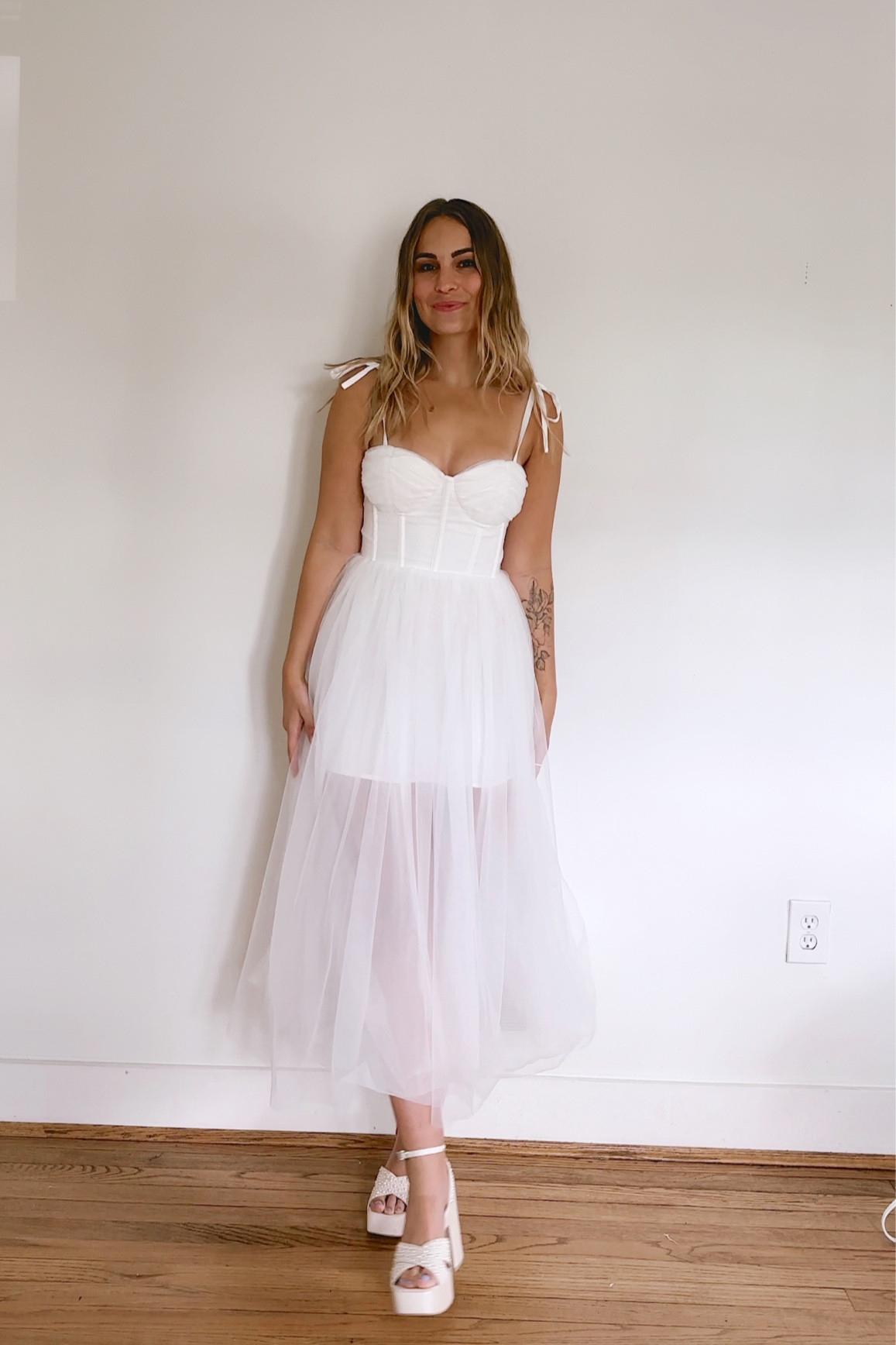 The perfect reception dress, bachelorette dress, or rehearsal dinner dress! I will definitely be wearing it for something 🤍 wearing a size 4!

#LTKwedding #LTKstyletip #LTKFind