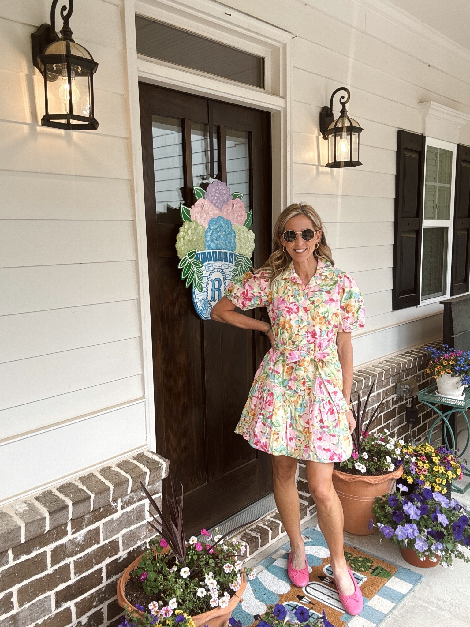 The one thing my closet has an abundance of cute dresses and this one with the bubble hem for under $30 is truly designed to stand out. 100% cotton puff sleeves waist, defining tie belt, and a subtle bubble hem. Wearing an XS 