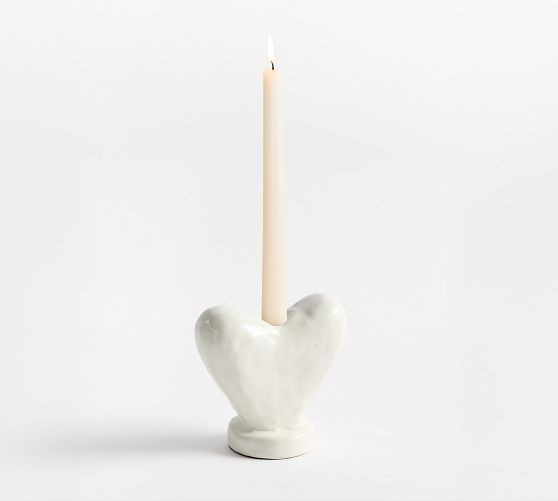 Heart Shaped Candle Holder | Pottery Barn (US)