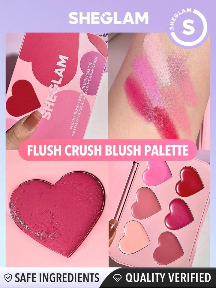 SHEGLAM Flush Crush Cream Blush Palette-Blushing Bouquet | SHEIN USA | SHEIN