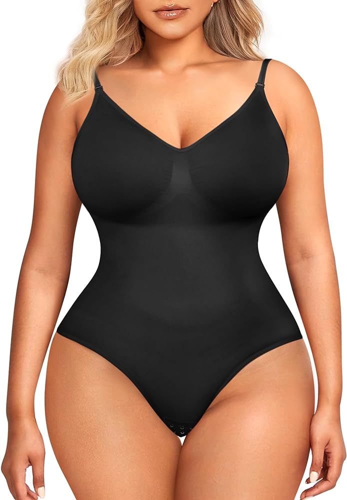 BRABIC Bodysuit for Women Seamless Tummy Control Shapewear Sleeveless Tank Tops Body Shaper | Amazon (US)