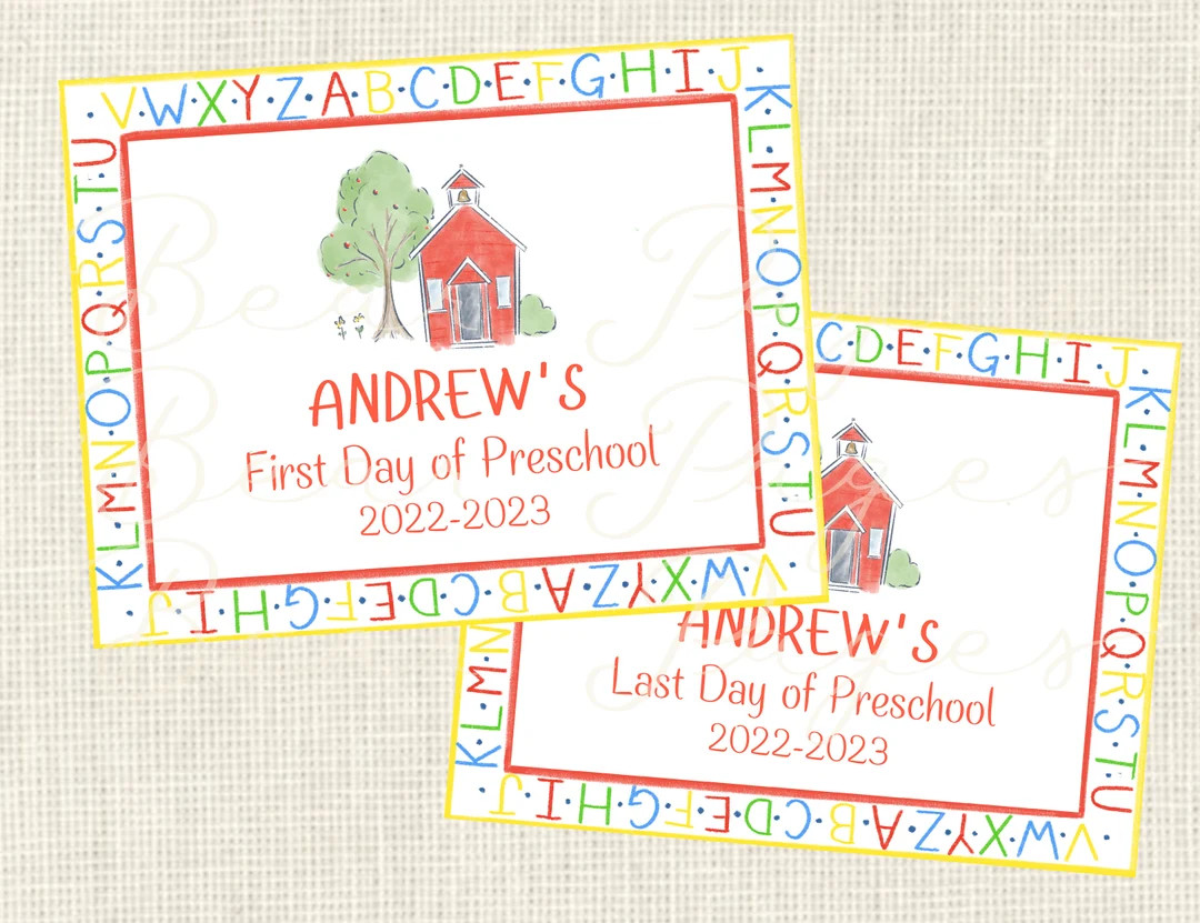 First Day of School Sign / Personalized / Back to School / Last Day of School / Apple - Etsy | Etsy (US)