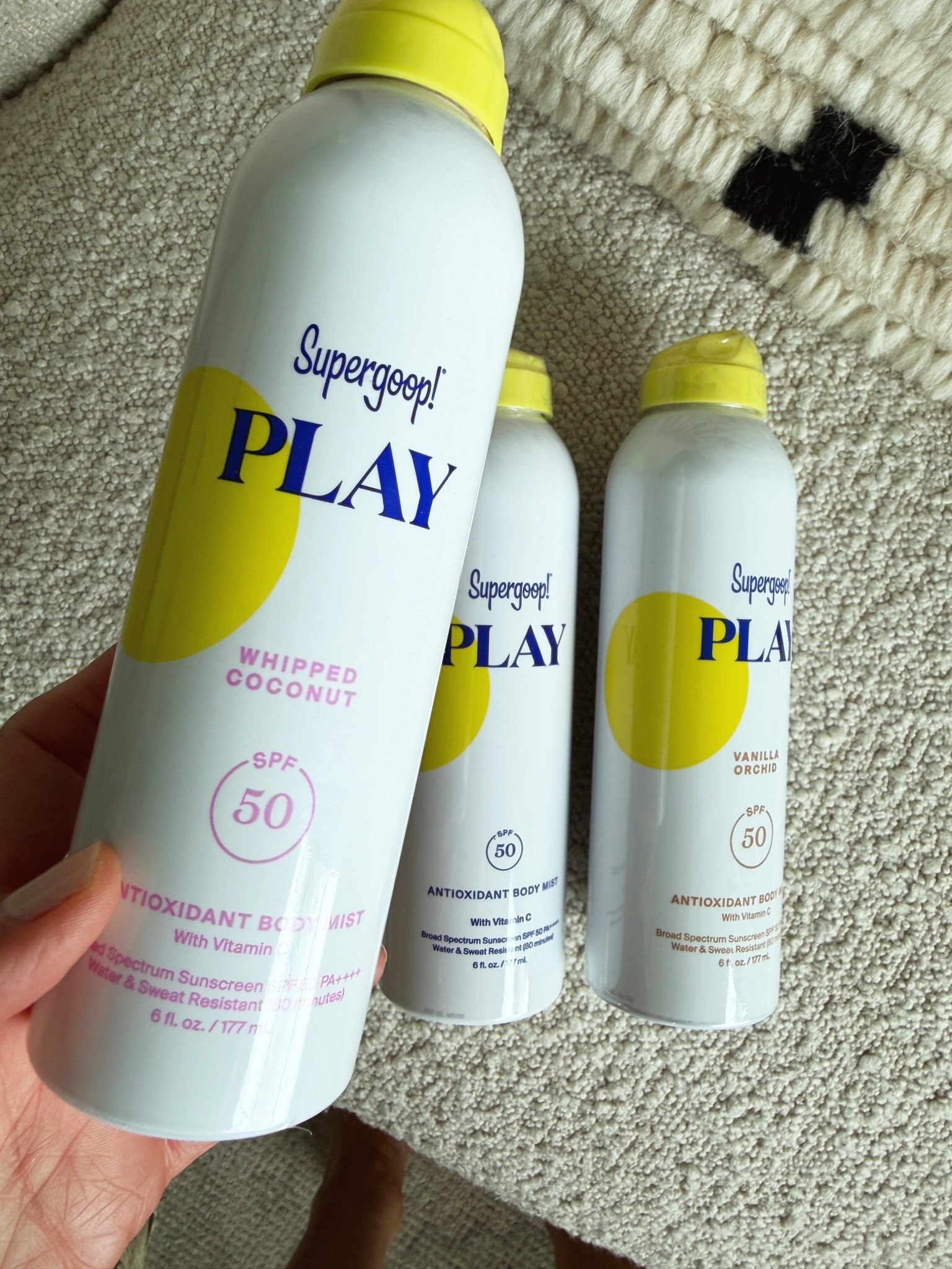 New scents in the supergoop antioxidant body mist with vitamin c

#LTKOver40