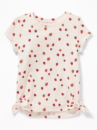 Tie-Hem Scoop-Neck Tunic for Toddler Girls | Old Navy US