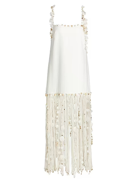 Postcard Shell & Fringe Trim Dress | Saks Fifth Avenue