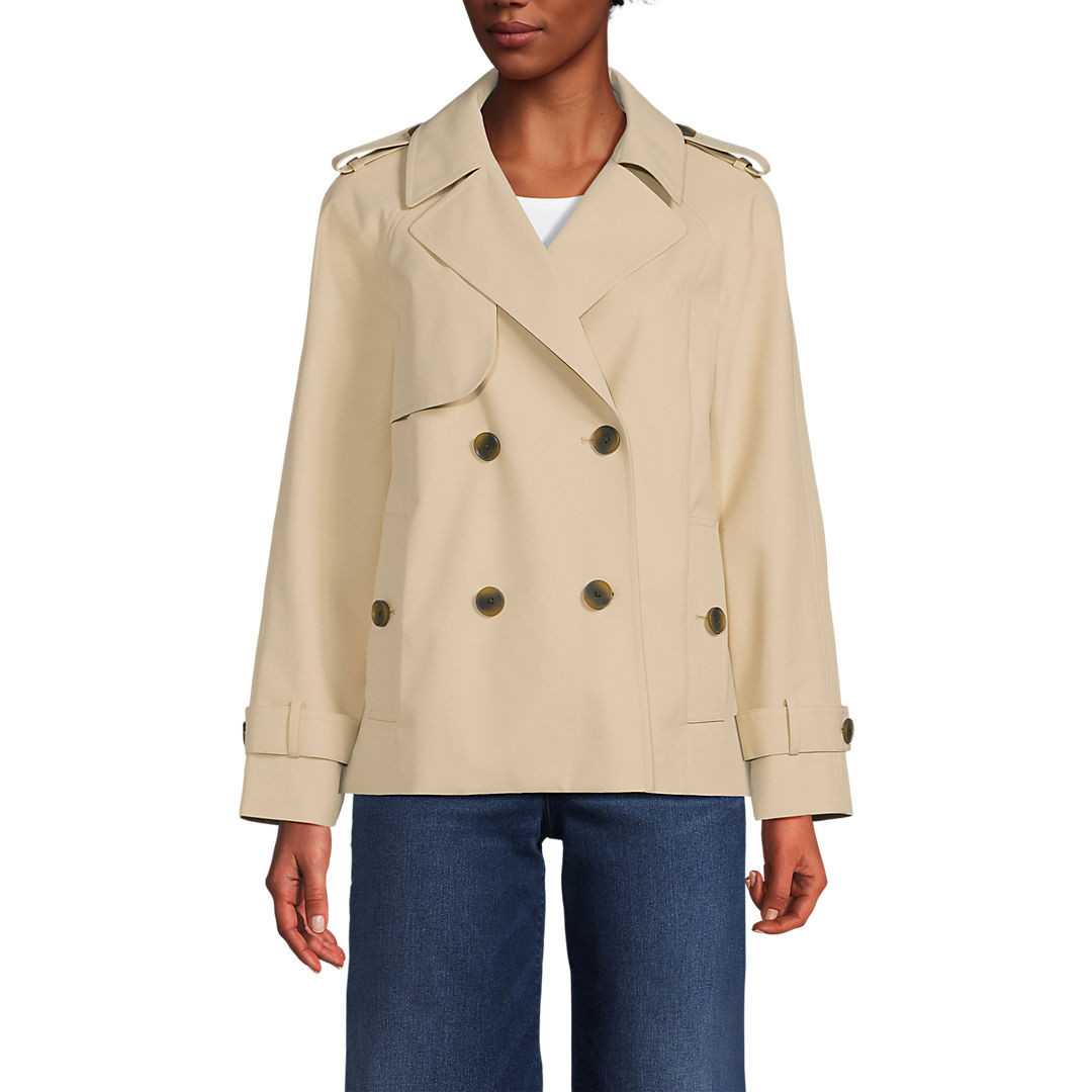 Women's Trench Rain Jacket | Lands' End (US)