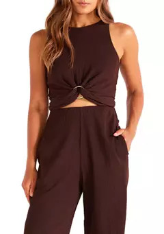 MINKPINK Women's Utility Ring Detail Tank Top | Belk