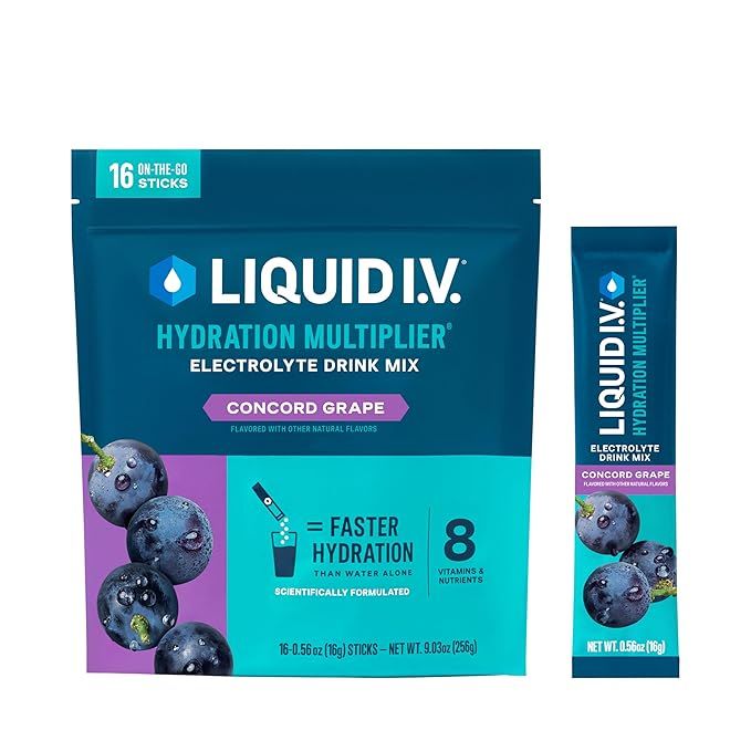 Liquid I.V.® Hydration Multiplier® - Concord Grape - Hydration Powder Packets | Electrolyte Pow... | Amazon (US)