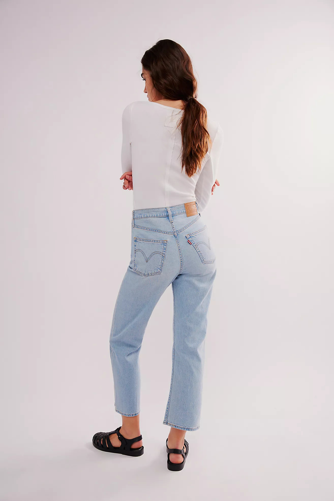 Levi's Ribcage Straight Ankle Jeans | Free People (Global - UK&FR Excluded)