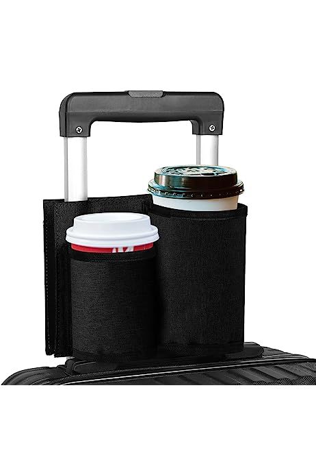Eloptop Luggage Travel Cup Holder Luggage Cup Holder for Different Size Cup Bottle, Drink Beverage C | Amazon (US)