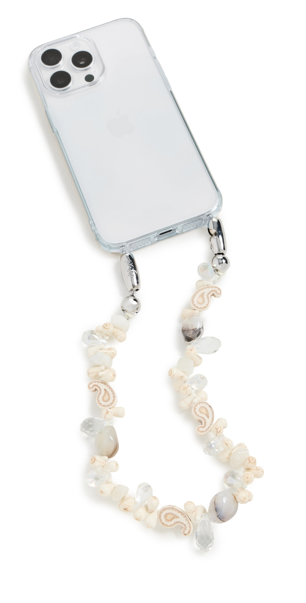 Ossa Crystal Paisley Wristlet Bone One Size | Shopbop