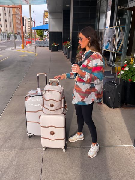 Travel Outfits | Luggage | Carry On | Airport Outfits | Suitcases | Checked bag | Matching luggage

#LTKunder50 #LTKtravel #LTKstyletip