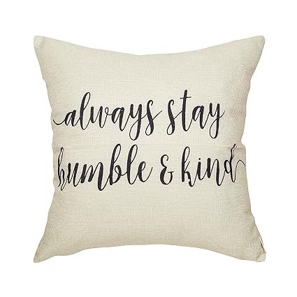 Fjfz Rustic Always Stay Humble and Kind Lifestyle Sign Farmhouse Décor Motivational Decoration C... | Amazon (US)