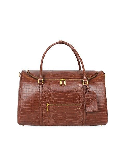 Croc Pecan Weekender Bag | Saks Fifth Avenue