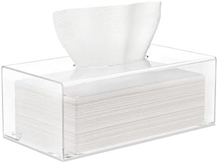 HBlife Tissue Dispenser Box Cover Rectangular Clear Acrylic Mask Case Holder with Magnetic Bottom... | Amazon (US)