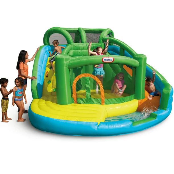 Little Tikes 2 in 1 Wet 'n Dry Waterslide and Inflatable Bouncer | Walmart (US)