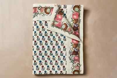 John Derian Target Tablecloth Indian Hand Block Flowers 104 x 60 Inches Cotton  | eBay | eBay US